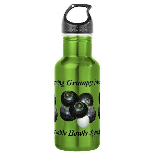 Funny Grumpy Man aan de wandelaar Bowls, waterfles (Voorkant)