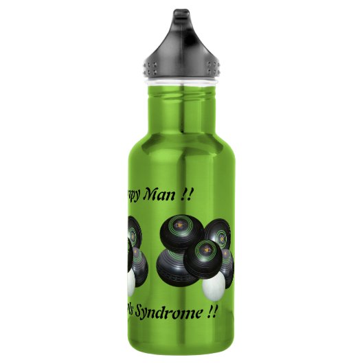 Funny Grumpy Man aan de wandelaar Bowls, waterfles (Rechts)