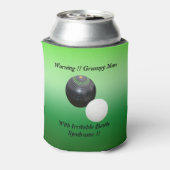 Funny Grumpy Man bij de wandelgangen.. Blikjeskoeler (Blikje Achterkant)