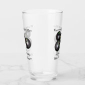 Funny Grumpy Man Lawn Bowler Glas (Rechts)