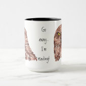 Funny Grumpy Owl, ga weg dat ik lees, Mok (Midden)