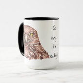 Funny Grumpy Owl, ga weg dat ik lees, Mok (Voorkant links)