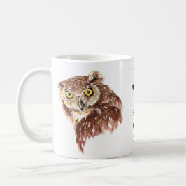 Funny Grumpy Owl Geen ding, te veel boeken Mok