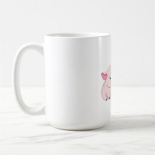 Funny Grumpy Pig Now Whaat Morning Coffee Mug Koffiemok (Links)