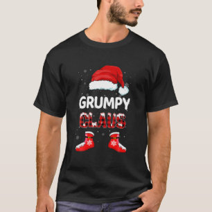 Funny Grumpy Santa Claus kerstman Matching Family T-shirt
