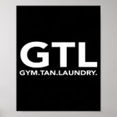 Funny Gtl Gift - Funny Gym Tan Laundry New Jersey  Poster (Voorkant)