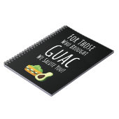 Funny Guac Gift Vegetarian Vegan Avocado Guacamole Notitieboek (Linkerzijde)