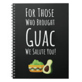 Funny Guac Gift Vegetarian Vegan Avocado Guacamole Notitieboek (Voorkant)