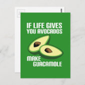 Funny Guacamole Avocado Joke Briefkaart (Voorkant / Achterkant)