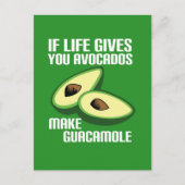 Funny Guacamole Avocado Joke Briefkaart (Voorkant)