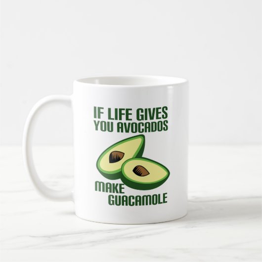Funny Guacamole Avocado Joke Koffiemok (Links)