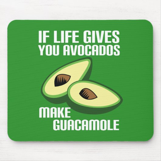 Funny Guacamole Avocado Joke Muismat (Voorkant)