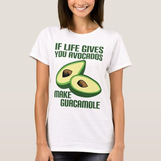 Funny Guacamole Avocado Joke T-shirt (Voorkant)