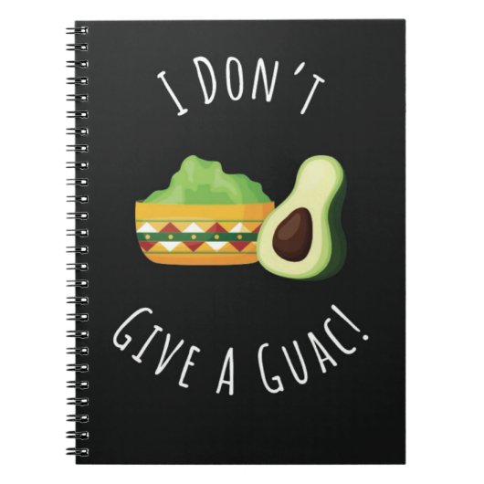 Funny Guacamole Themed Gifts Mexican Food Avocado Notitieboek (Voorkant)