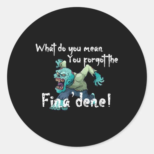 Funny Guam Finadene Ronde Sticker (Voorkant)