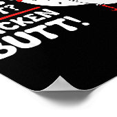 Funny Guess What_ Chicken Butt! Graphic Design  Poster (Hoek)
