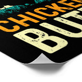 funny guess what chicken butt! white design 247 poster (Hoek)