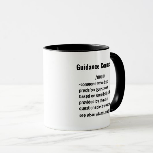 Funny Guidance Counselor Definition gifts  Mok (Voorkant rechts)