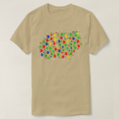 Funny Guinea Animals Puzzle Pieces Autism Awar T-shirt (Design voorkant)