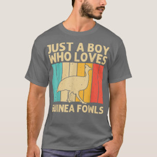 Funny Guinea Fowl for Boys Kinder Bird Lover Chick T-shirt