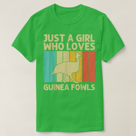 Funny Guinea Fowl for Girls Kind Bird Lover Chicke T-shirt (Design voorkant)
