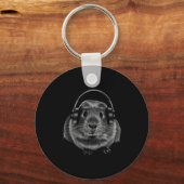 Funny Guinea G Graphic Tees Guinea G Shirt Headpho Sleutelhanger (Voorkant)