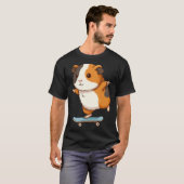 Funny Guinea G Skater Skateboard Ballerina Zoo Boy T-shirt (Voorkant volledig)