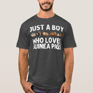 Funny Guinea Pig Art voor jongens Kinder knaagdier T-shirt
