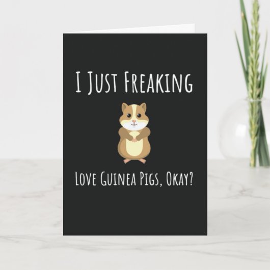 Funny Guinea Pig Cards Humorous Pet Animal Kaart (Voorkant)