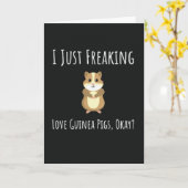 Funny Guinea Pig Cards Humorous Pet Animal Kaart (Gele Bloem)