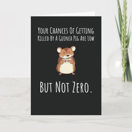 Funny Guinea Pig Cards Pets Animal Humor Kaart (Voorkant)