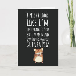 Funny Guinea Pig Cards Pets Lover Animal Humor Kaart