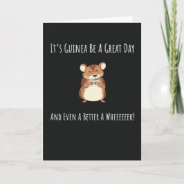Funny Guinea Pig Cards Wheek Piggies Pets Cavy Pun Kaart