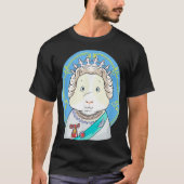 Funny guinea pig dressed as queen Design T-shirt (Voorkant)