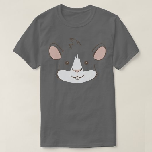 Funny Guinea Pig Face T-shirt (Design voorkant)