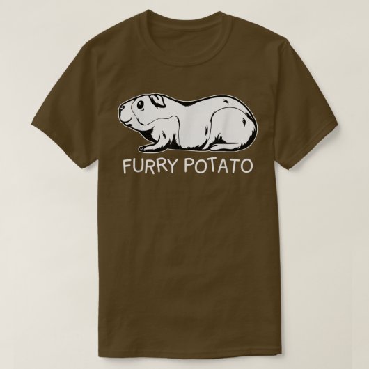 Funny Guinea Pig Furry Potato Kinder Mannen Vrouwe T-shirt (Design voorkant)