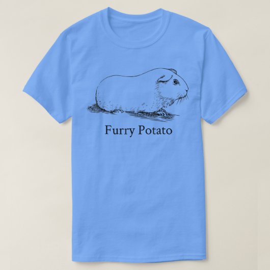 Funny Guinea Pig Furry Potato Wrongs Animals Name T-shirt (Design voorkant)