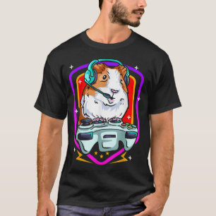 Funny Guinea Pig Gaming Gamer Hamster Furry Potato T-shirt