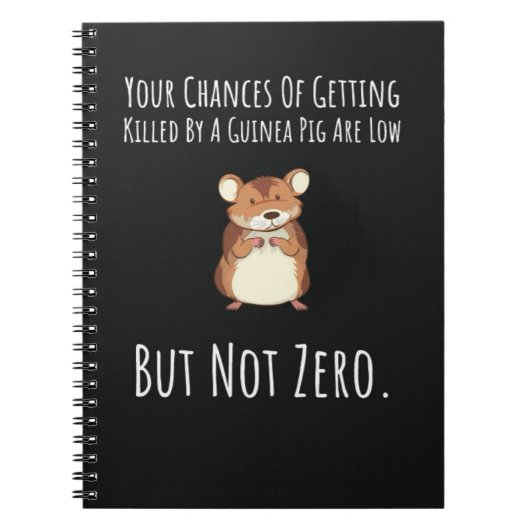 Funny Guinea Pig Gifts Animal Humor Pet Cavy Notitieboek (Voorkant)