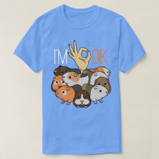 Funny Guinea Pig Herd Vrouwen Kinder Mannen T-shirt (Design voorkant)