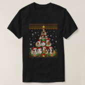 Funny Guinea Pig Kerstmis Ugly Sweater Kerstmis T-shirt (Design voorkant)