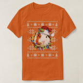 Funny Guinea Pig Kerstreindekerst Ligh T-shirt (Design voorkant)