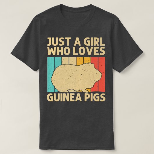 Funny Guinea Pig. Kind van meisjes T-shirt (Design voorkant)