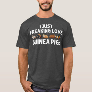 Funny Guinea Pig Kunst voor mannen Rodent Animal G T-shirt