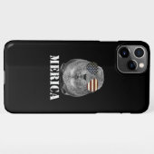 Funny Guinea Pig Merica Patriotic Usa Vlag iPhone Hoesje (Achterkant horizontaal)