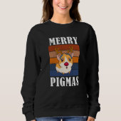 Funny Guinea Pig Merry Pigmas Kerstmis Trui (Voorkant)