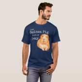 Funny Guinea Pig One Guinee Varkens Kort van Crazy T-shirt (Voorkant volledig)