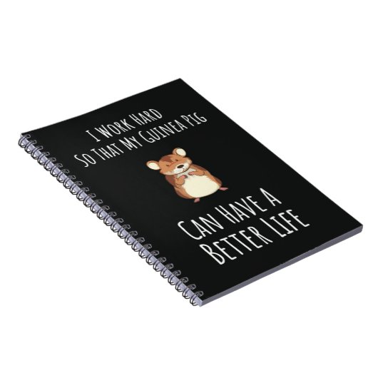 Funny Guinea Pig Owner Gifts Pet Lover Humor Notitieboek (Rechterzijde)