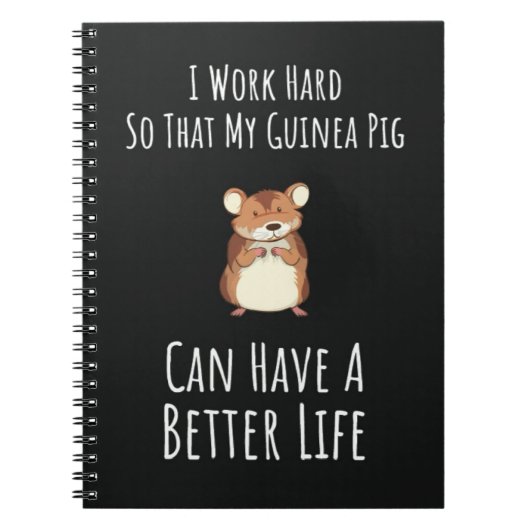 Funny Guinea Pig Owner Gifts Pet Lover Humor Notitieboek (Voorkant)