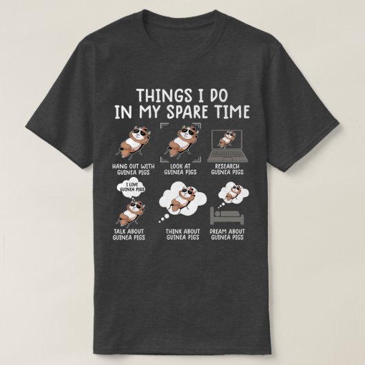 Funny Guinea Pig Shirt Srcastic Humor Guinea Pig P (Design voorkant)